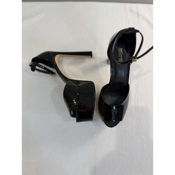 Michael Kors Shoes - the Michael Kors Martina Patent Leather Peep-Toe Platform Pump. Size 7.5